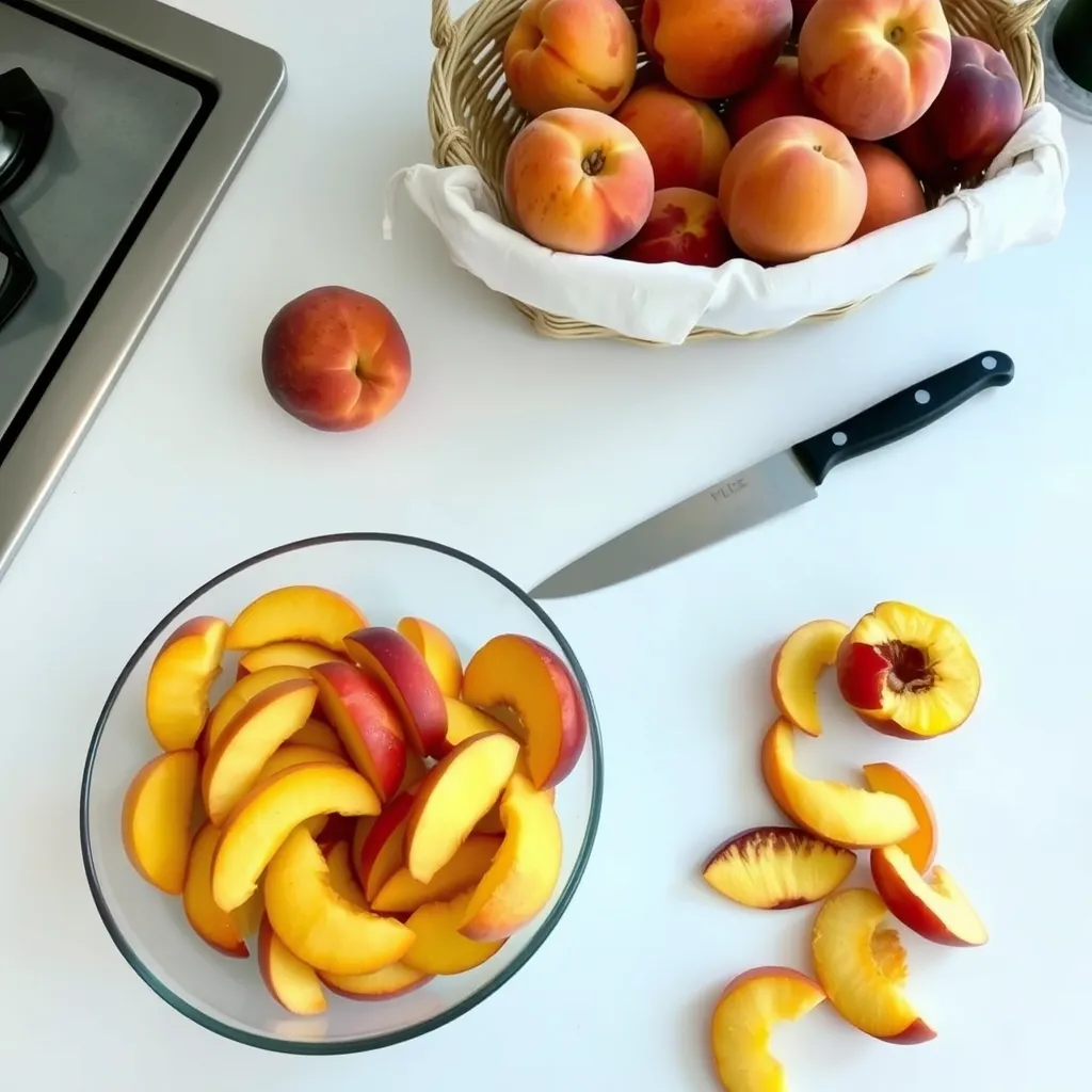 Do you have to peel peaches before baking?