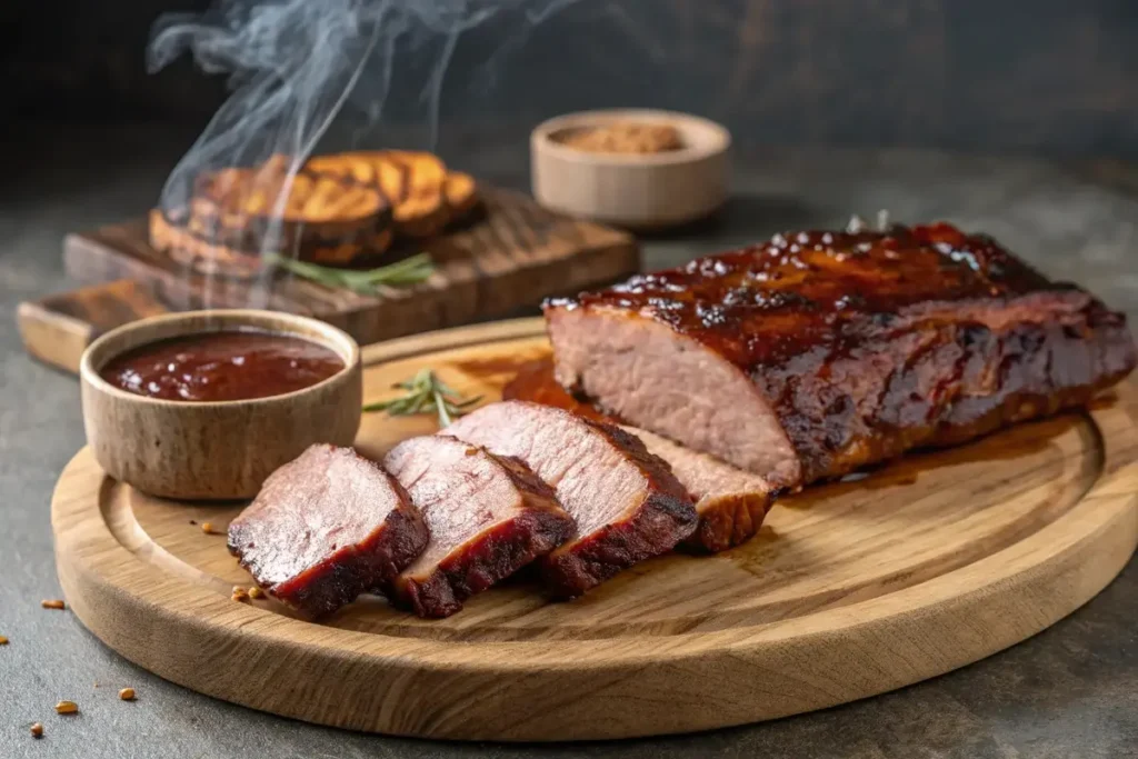 Fast-smoking pork tenderloin and ribs