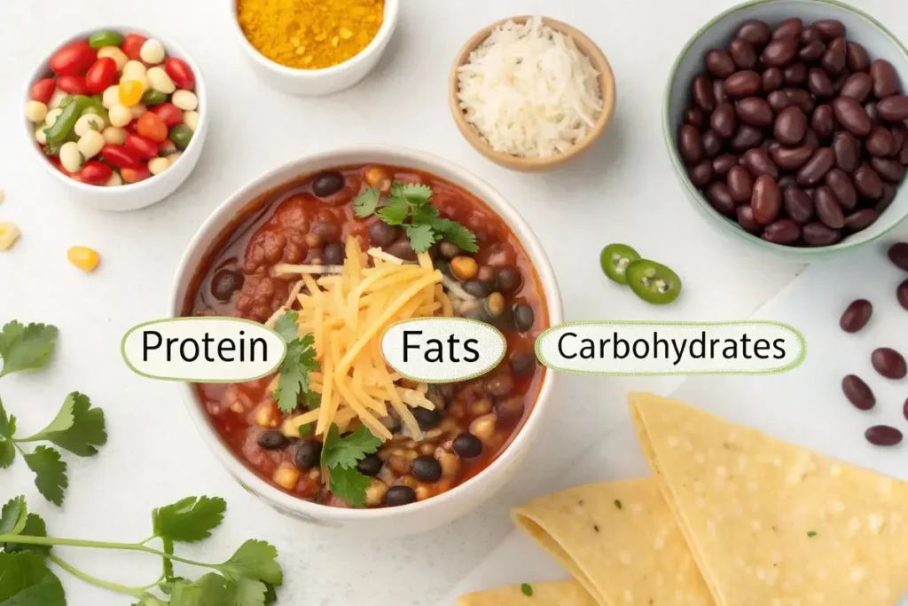 Macronutrients in taco soup