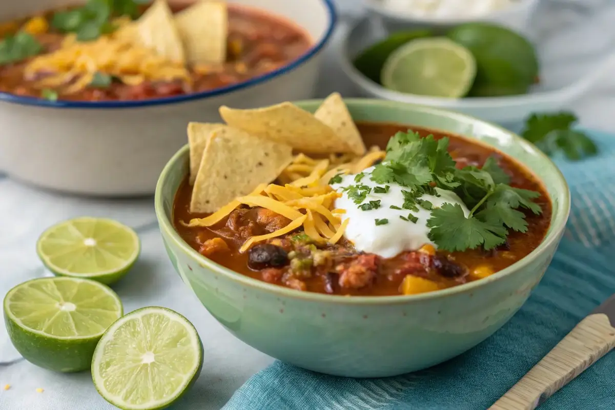 How many calories are in taco soup