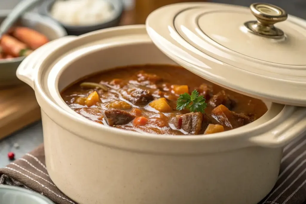 Ceramic insert of a Crockpot	