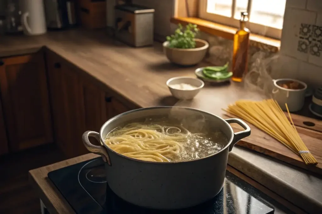 Boiling gluten-free ramen noodles	