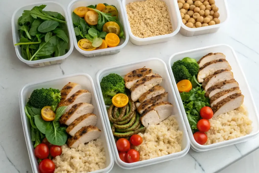 Meal prep for a 40g protein diet	