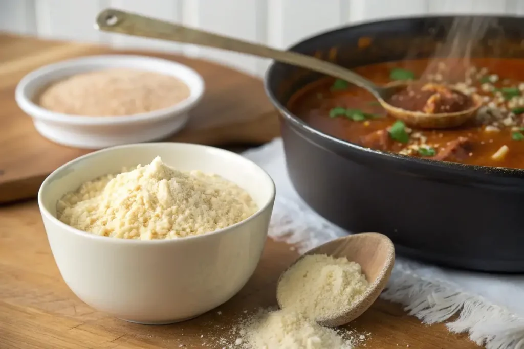 Masa harina to thicken taco soup