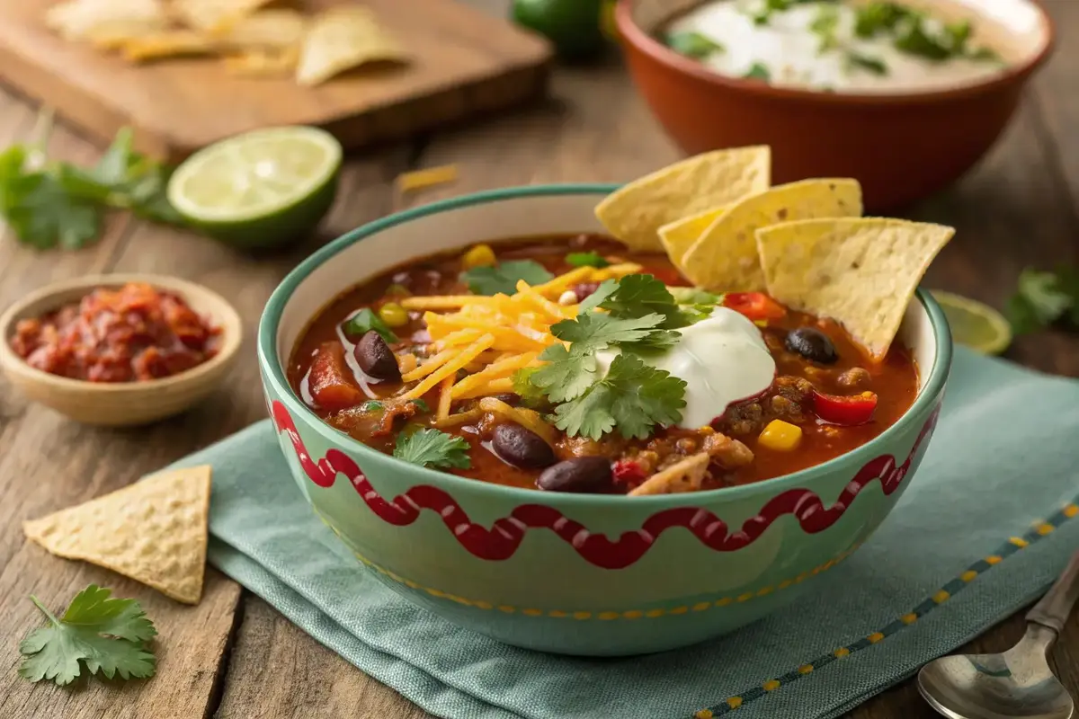 What can you add to taco soup to make it less spicy