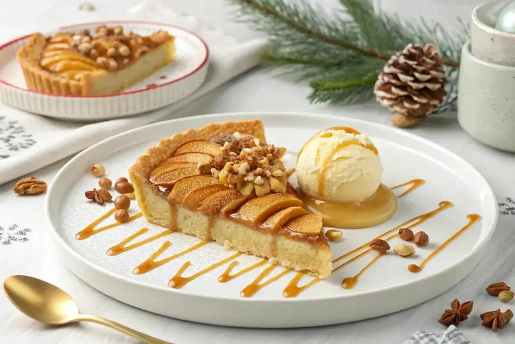 Apple tart with creative twists and toppings