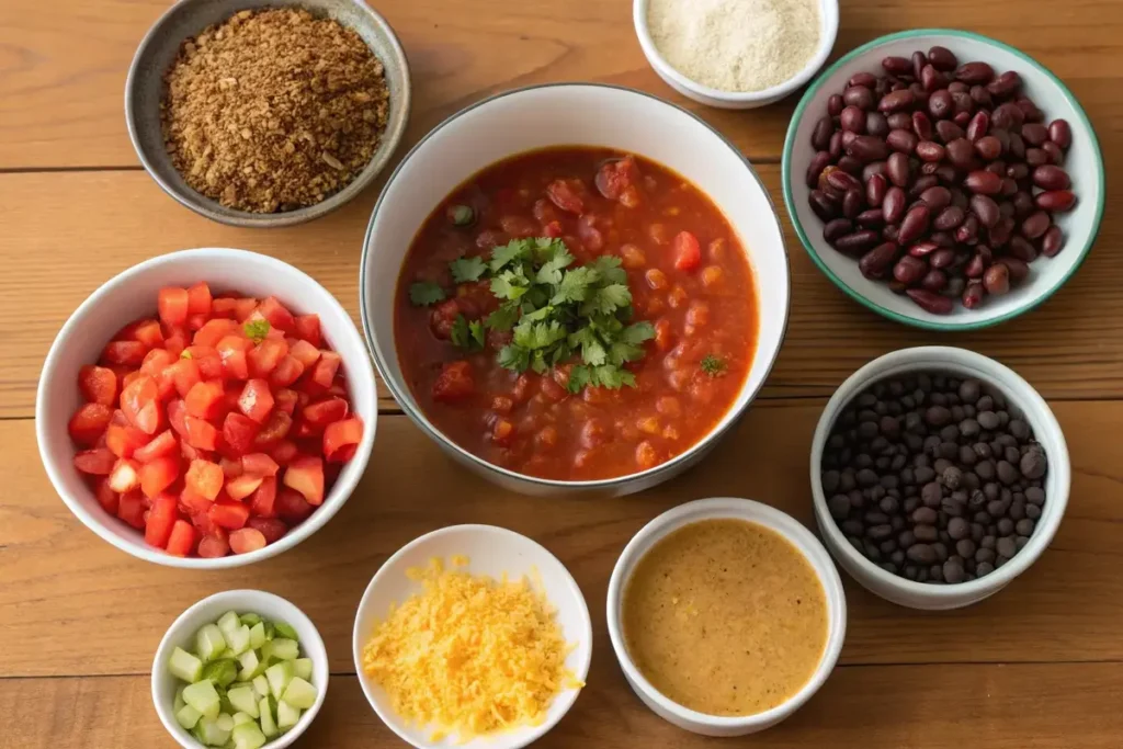 Measuring taco soup ingredients accurately