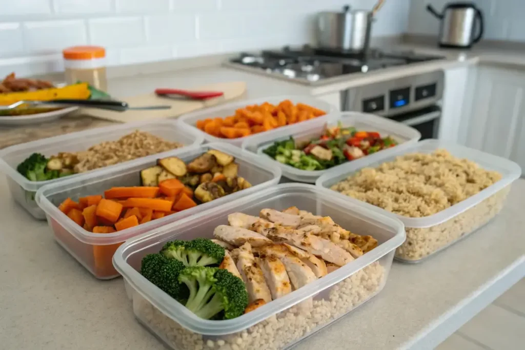 Rotisserie chicken meal prep	