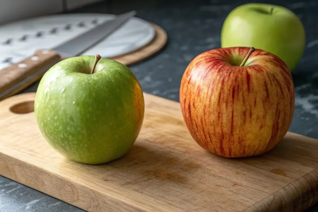 Granny Smith and Honeycrisp apples for tarts