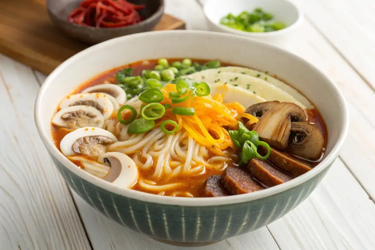 Ramen noodles made with rice flour